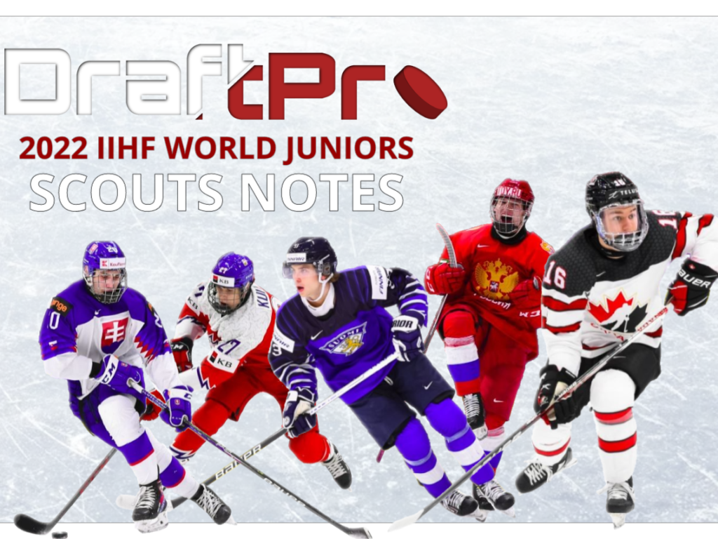 DRAFTPRO –POST 2022 WORLD JUNIOR CHAMPIONSHIP SCOUTS NOTES
